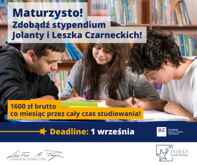 Indeks Start2Star - stypendium dla maturzyst&oacute;w